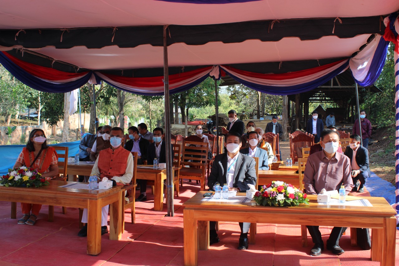 Groundbreaking ceremony for the construction of a drinking water facility at a school in Pha Oh Temple, Luang Prabang Province